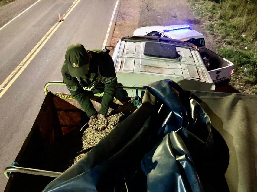 Interceptaron a camión que transitaba con 30 toneladas de soja ilegal