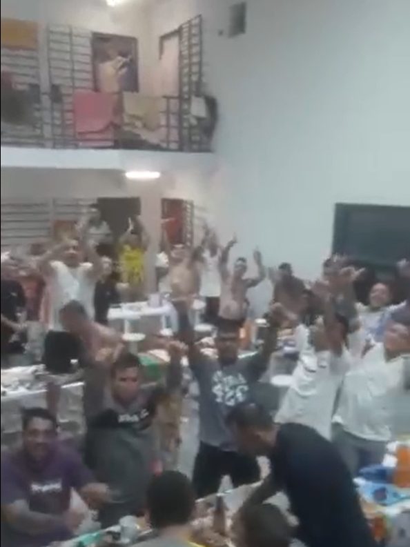 Aclaran sobre el video de la cena de fin de año de presos