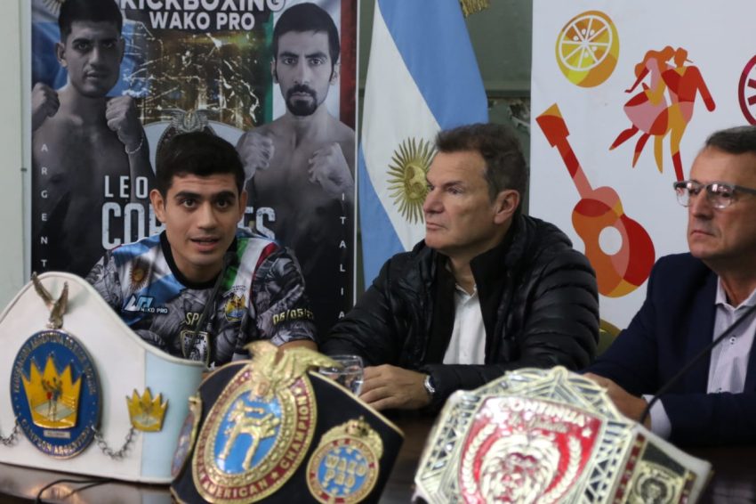 Apoyo local para Leo Corrales que va por el título mundial de Kickboxing
