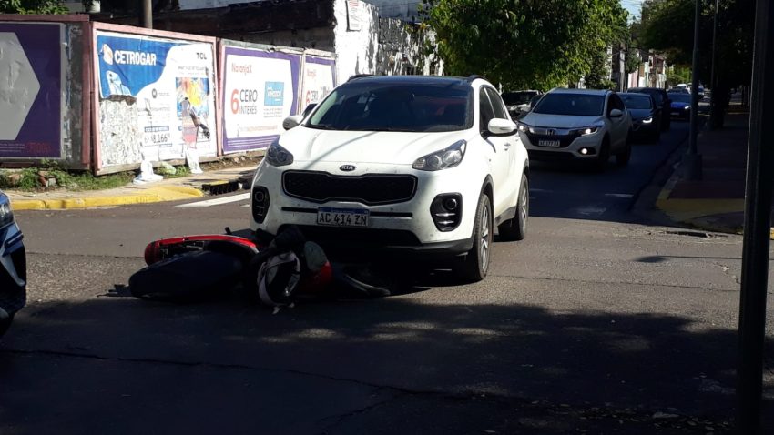 Choque en pleno centro de Capital