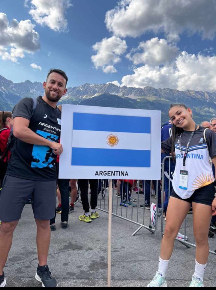 Juliana Romero, en la ceremonia de apertura del Mundial de Innsbruck
