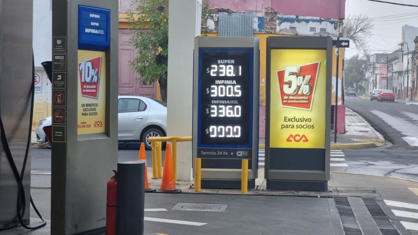 Nuevo aumento en el precio de los combustibles en Corrientes