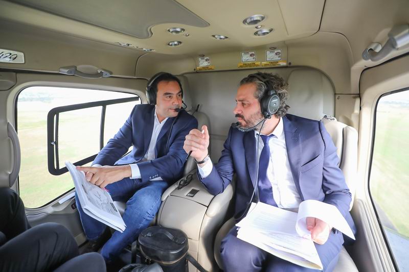 Valdés-Cafiero: reunión y recorrida por zona de conflicto con el Paraguay