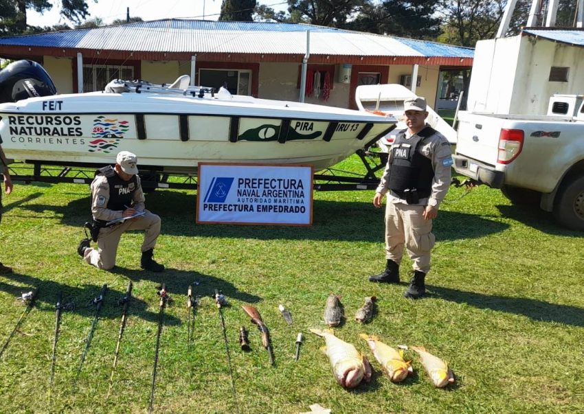 Prefectura incautó más de 400 kilos de peces capturados ilegalmente