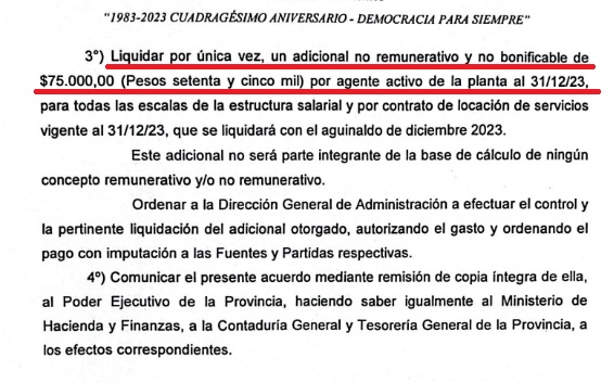 Aumento y bono para los judiciales correntinos