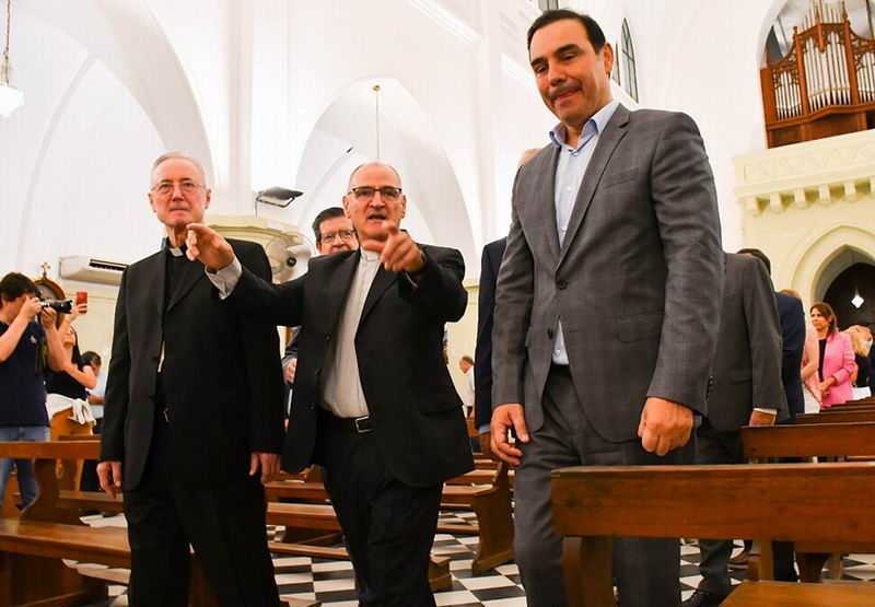 Gustavo Valdés retomó el trajín de la gestión con diferentes actividades