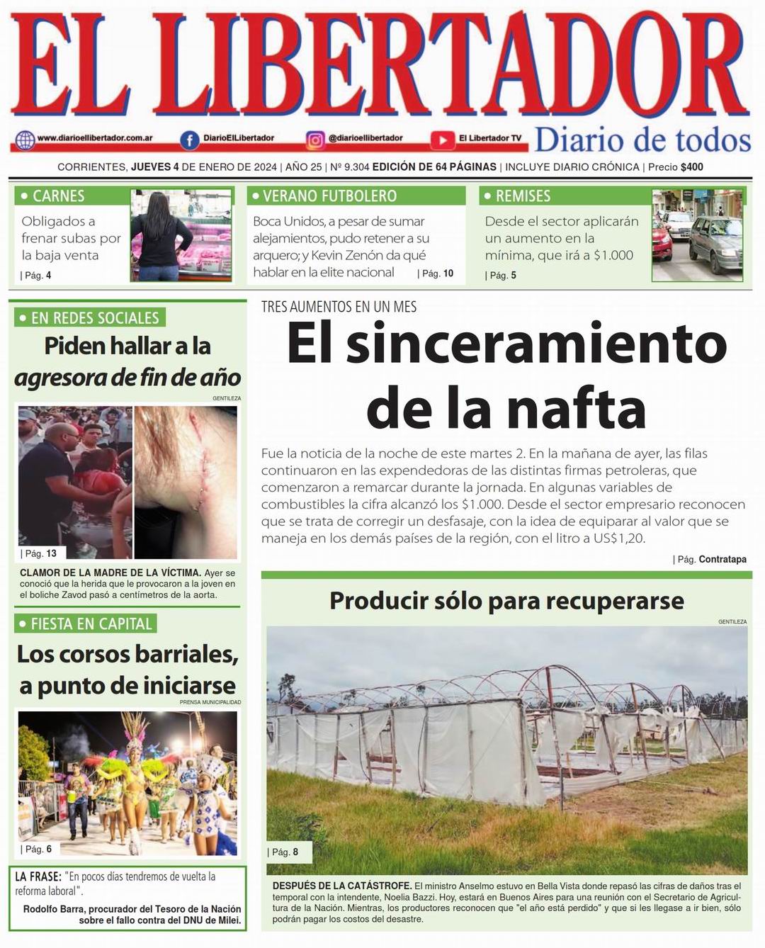 Diario Digital 4 de enero de 2024
