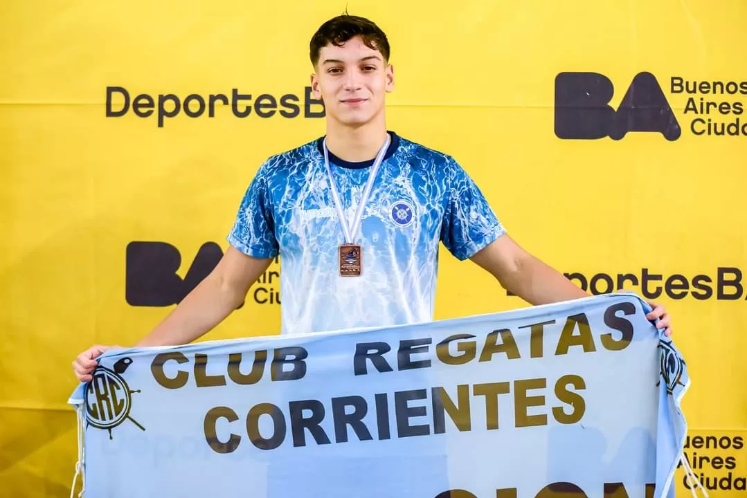 Ezequiel Lafuente se colgó cuatro medallas en el Nacional de juveniles
