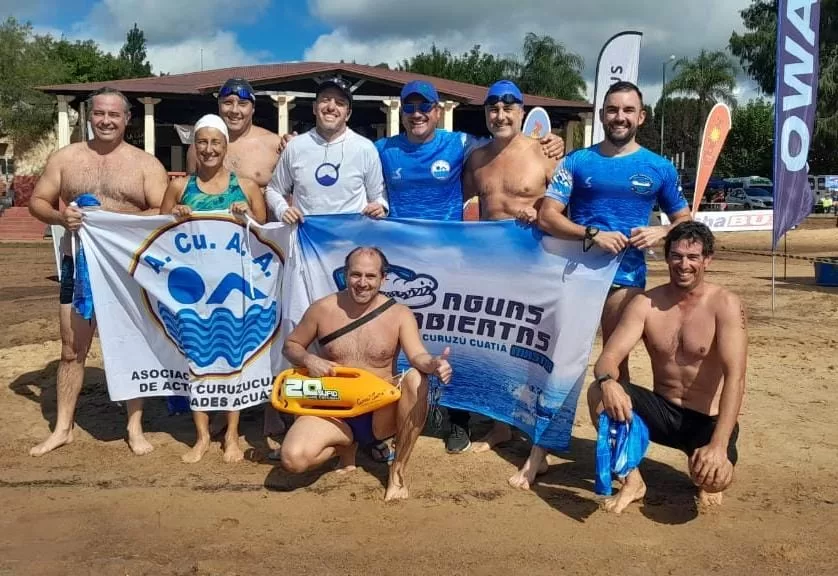 Aguas Abiertas en Colón, destacada presencia de curuzucuateños