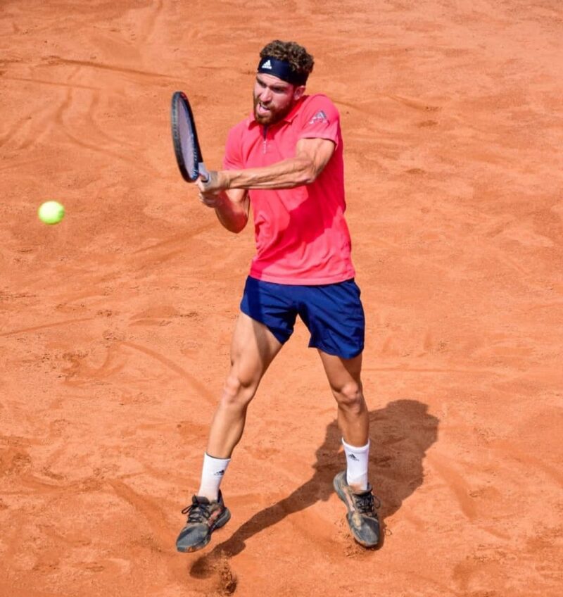 En Eslovenia, Monzón no pudo en singles y avanzó en dobles