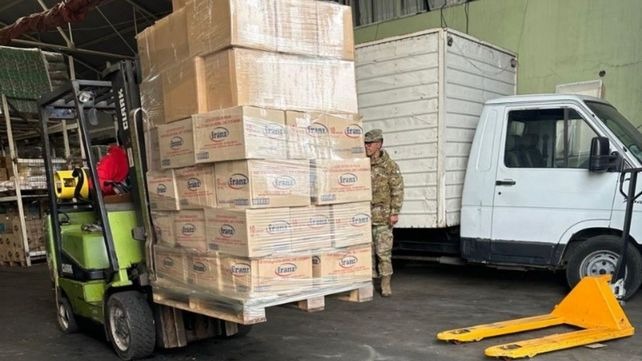 Conin recibió 3 toneladas de alimentos de Nación