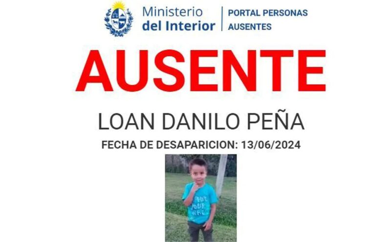 Uruguay sumó a Loan a su lista de personas desaparecidas
