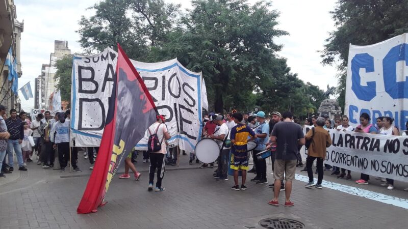 Manifestaciones en Corrientes en contra de la Ley Bases