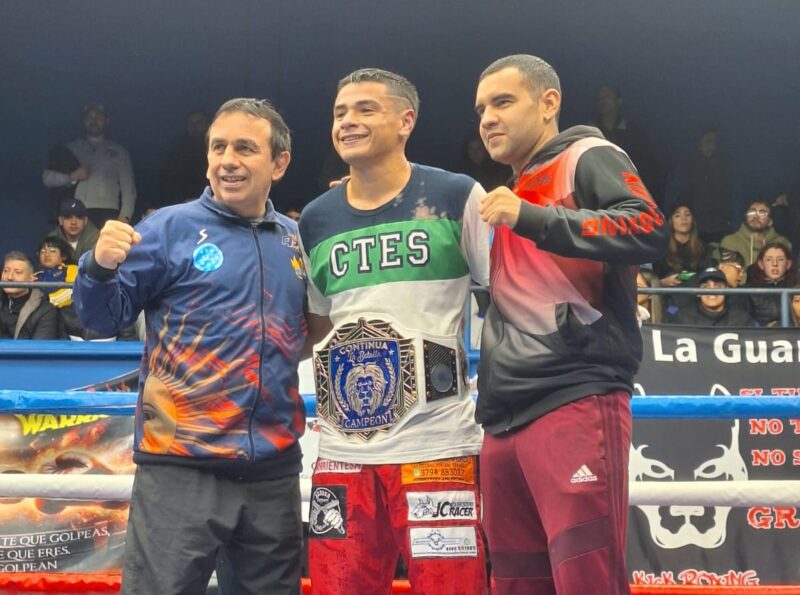 Matías García se calzó el cinturón de campeón argentino