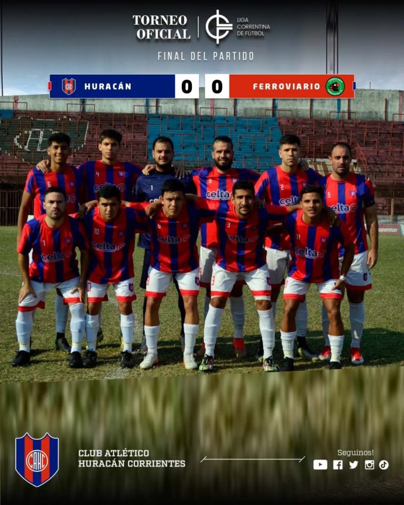 Liga Correntina: Huracán igualó con Ferro y frenó su marcha triunfal