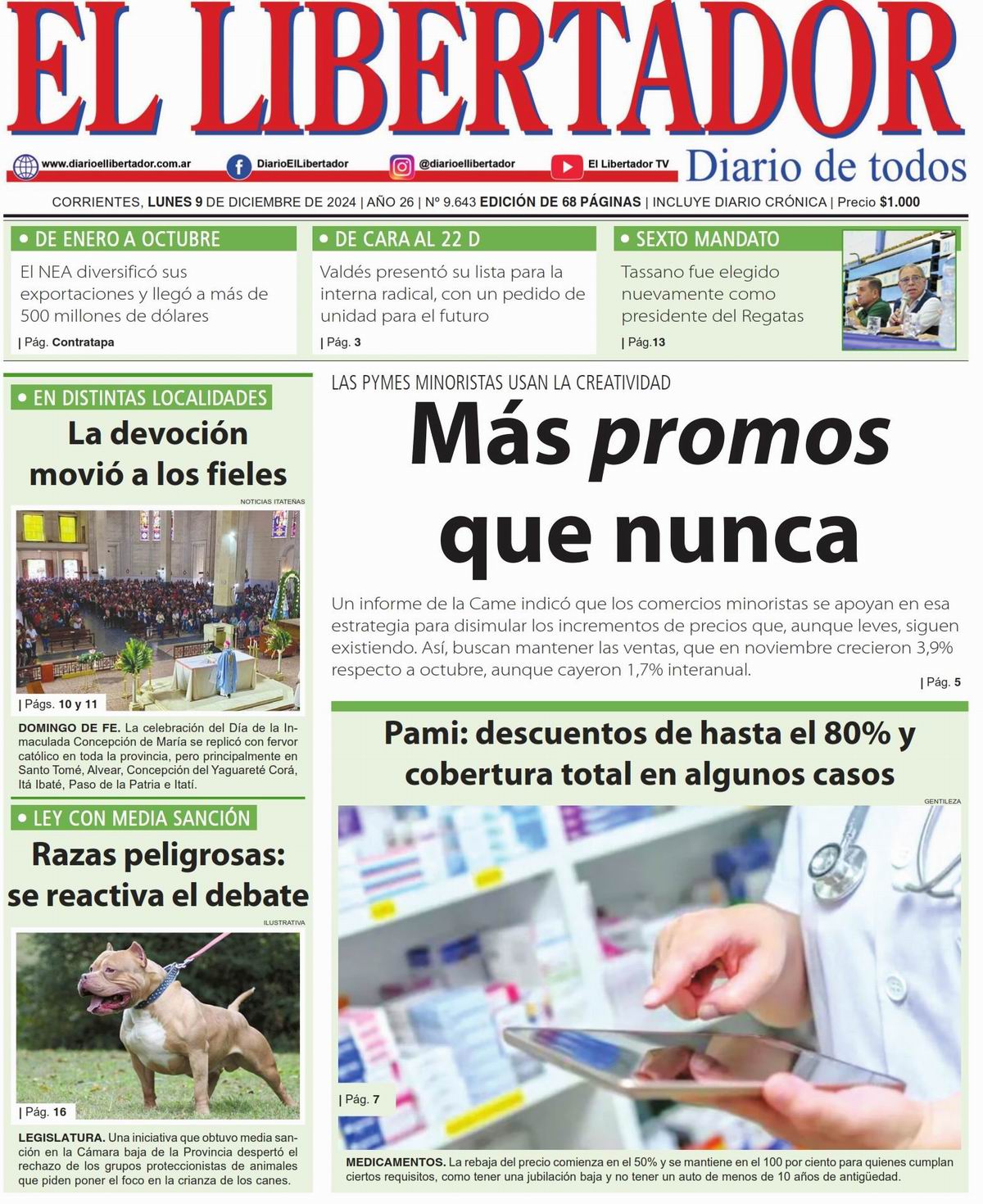 Diario Digital 9 de diciembre de 2024