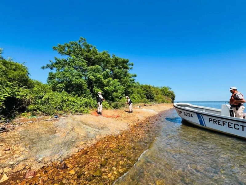 Corrientes: Prefectura incautó artes de pesca ilegal en una zona protegida