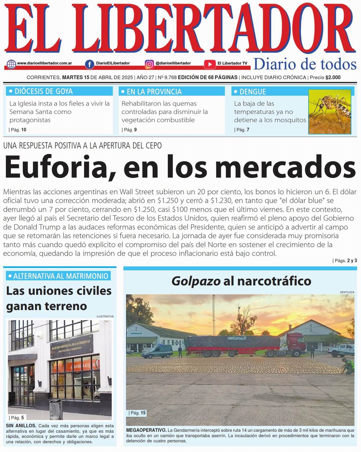 Diario Digital 15 de abril de 2025