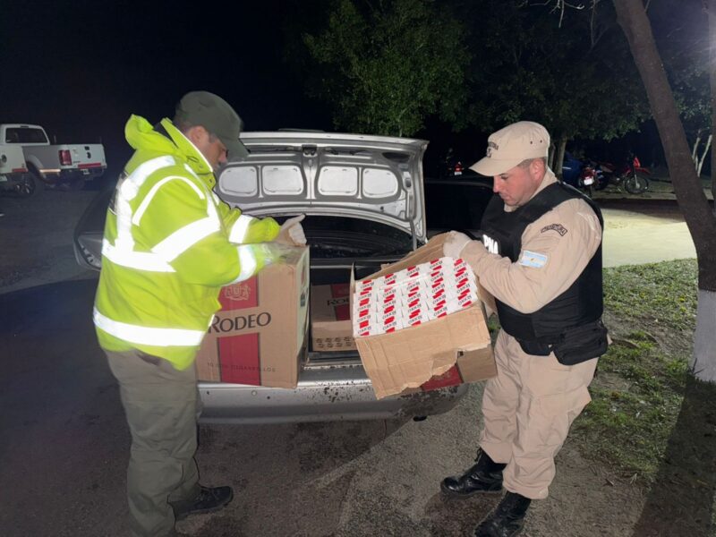 Persecución y secuestro de 4.500 atados de cigarrillos ilegales