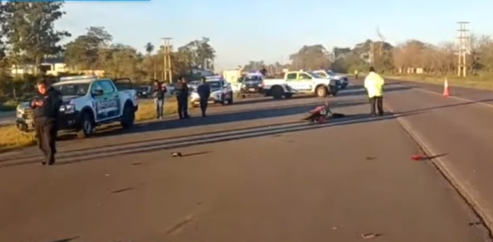 Choque frontal de motos en Ruta 12: dos heridos graves