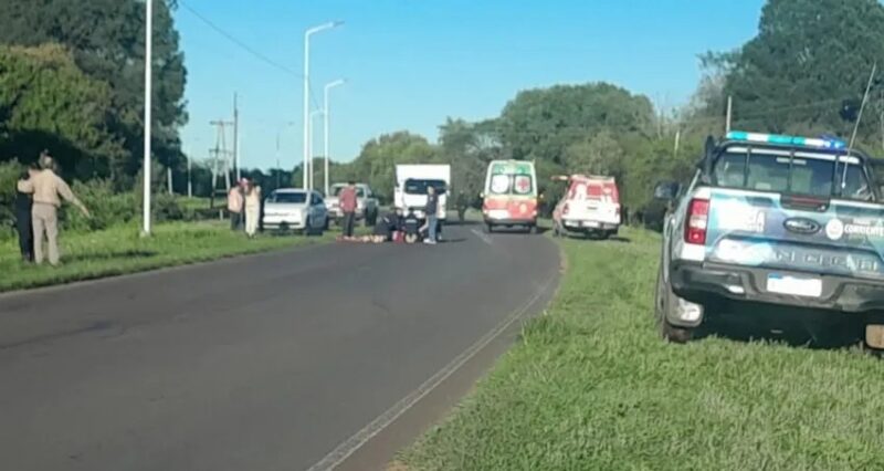 Murió una mujer tras ser atropellada por una moto