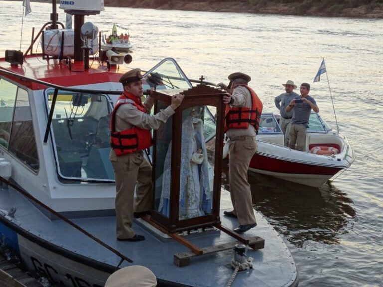 Caravana náutica y caminata: Goya se moviliza por la paz