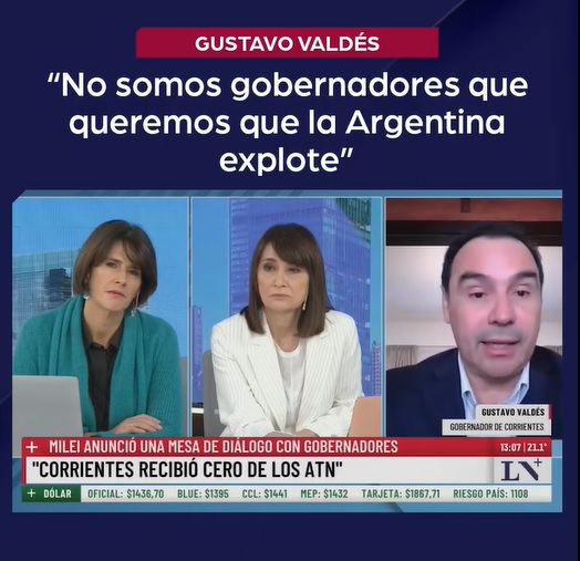 Valdés resalta la distancia con Nación y los desafíos de gestión