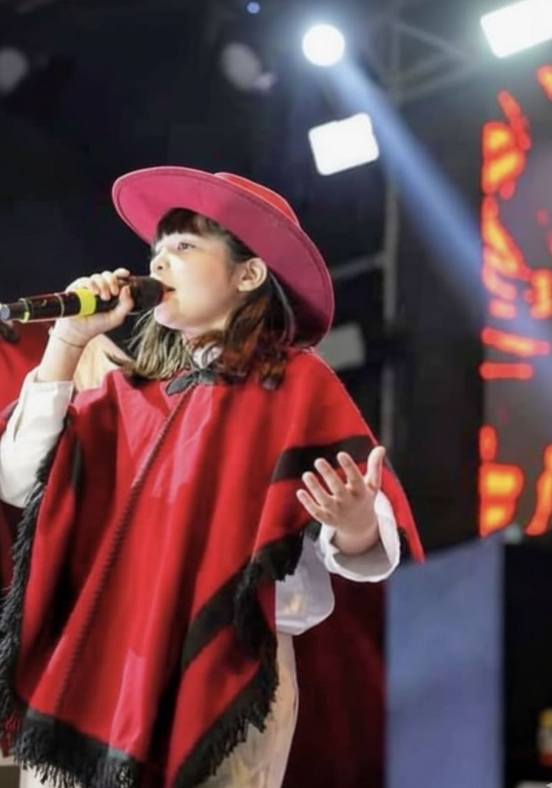 Una joven promesa del Chamamé en la Fiesta del Agricultor