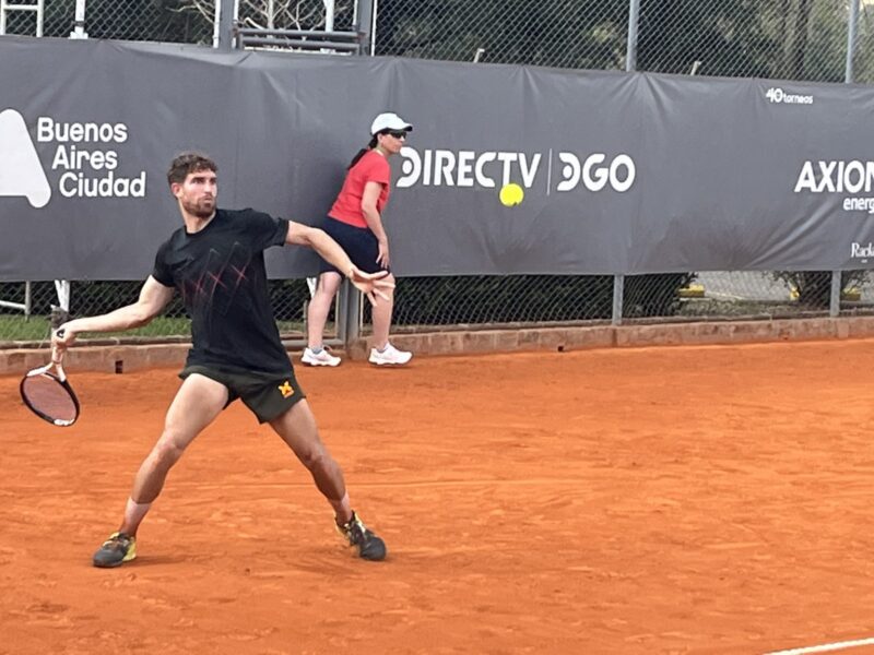 Correntinos en acción, en el Challenger de Buenos Aires