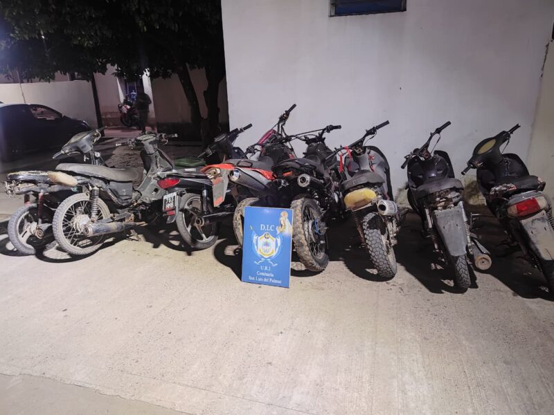 Secuestran motocicletas en un operativo conjunto de la Policía