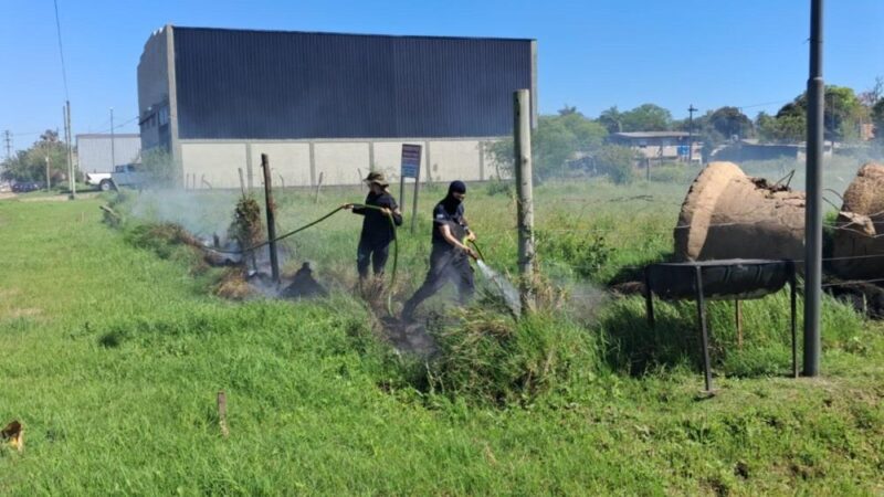 Incendio en un predio en Ruta 5: se habría desatado por una brasa de torta parrilla