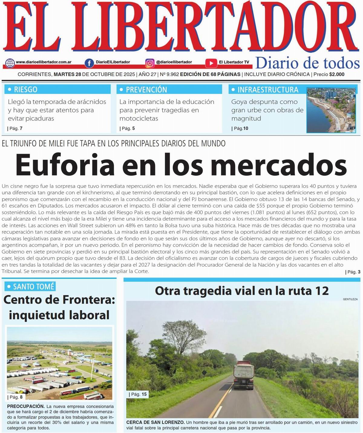 Diario Digital 28 de octubre de 2025