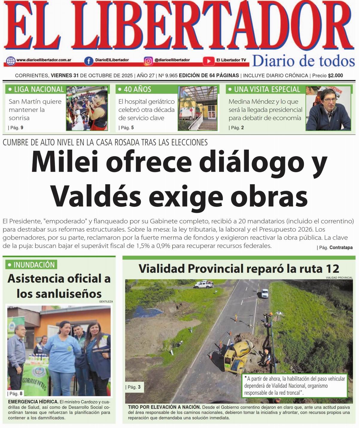 Diario Digital 31 de octubre de 2025