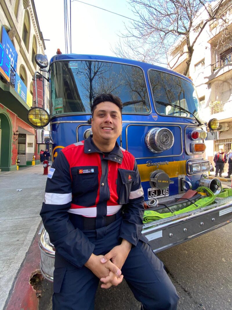 Cristián, un héroe voluntario del Cuartel de Bomberos 397