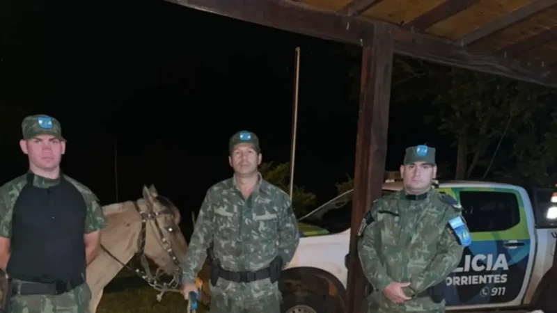 Como en 1900: la Policía se tiroteó con cuatreros a caballo