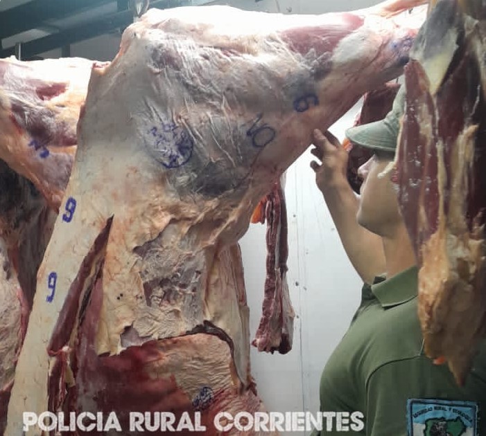 Prevención de abigeato: operativo de control en carnicerías de una localidad de interior