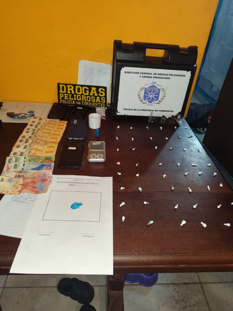 Hallan «kiosco» de drogas en el barrio Unión: un detenido y dosis secuestradas