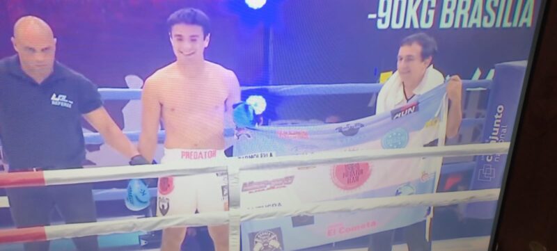 Con un tremendo nocaut, Matías García asombró a todos en Brasilia