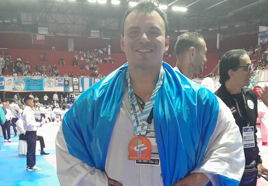 Martín Vallejos hizo podio en el Mundial de Taekwondo ITFU
