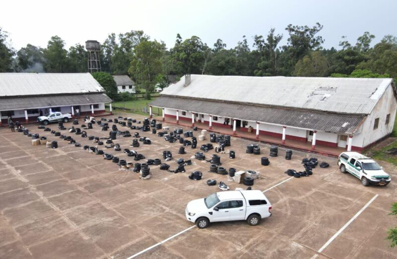 Incaturaron neumáticos y cigarrillos de contrabando en encomiendas