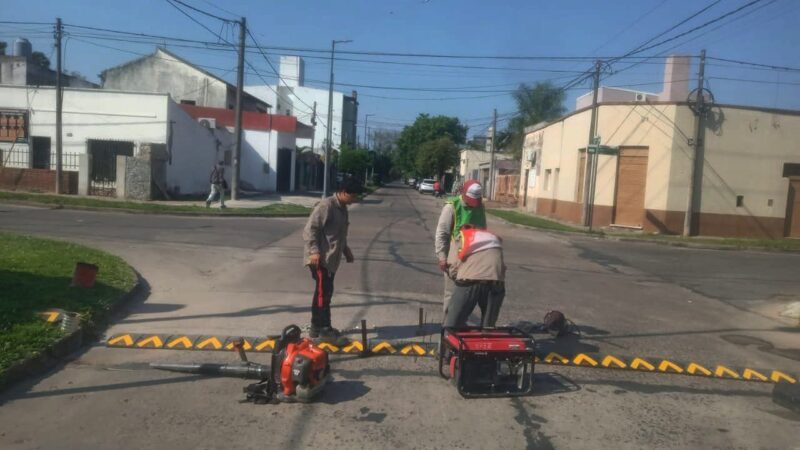 El Municipio intensifica la instalación de reductores de velocidad