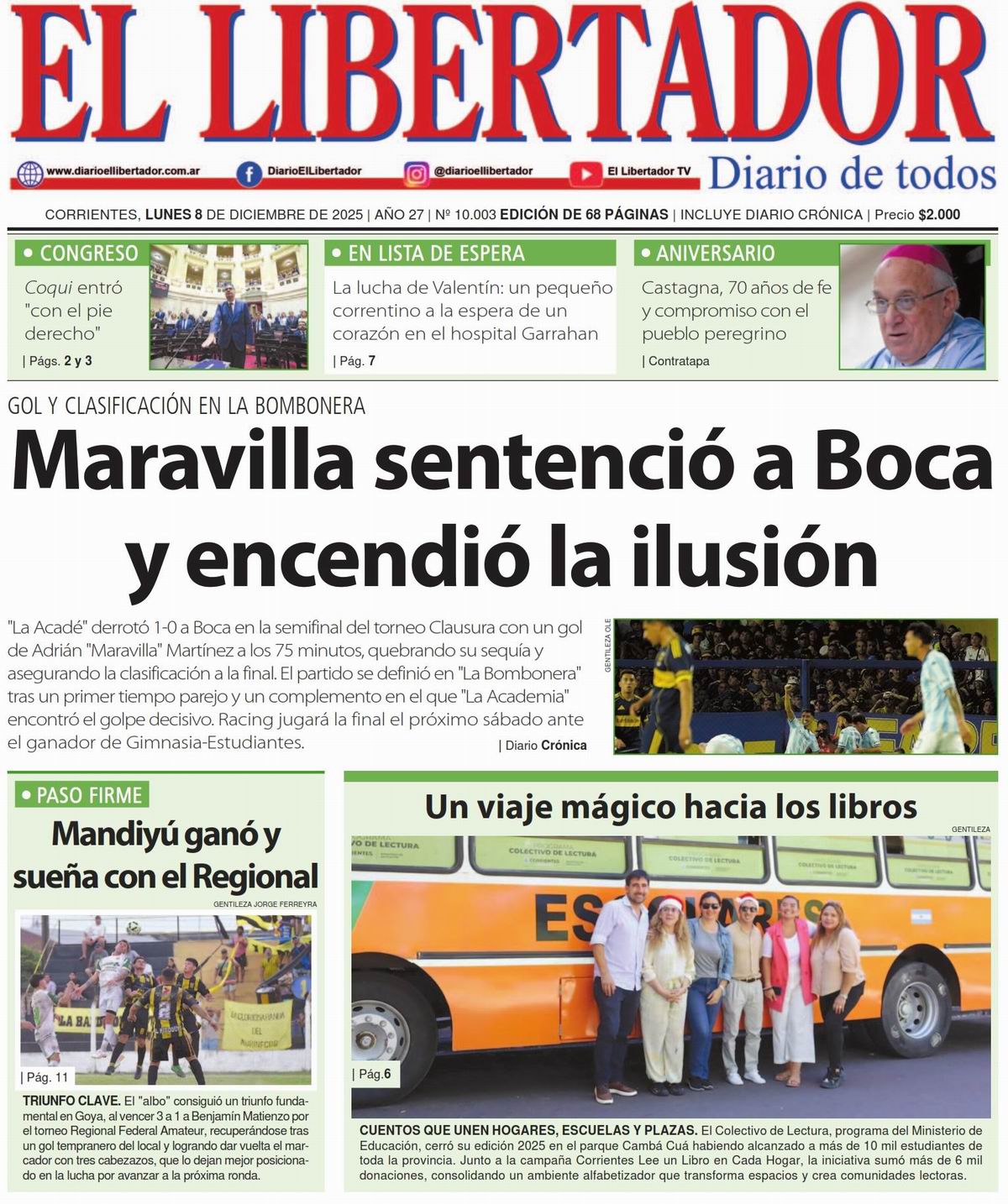 Diario Digital 8 de diciembre de 2025