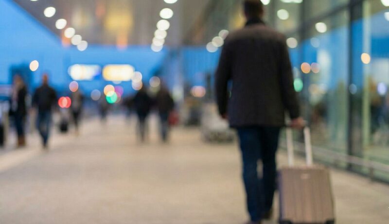 Viajes entrantes y salientes: caída en la terminal y mejora en el aeropuerto