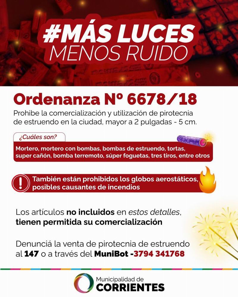 Vuelve la campaña que busca reducir el uso de la pirotecnia de estruendo