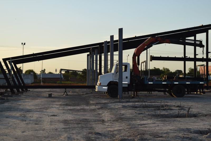 Ya se delinea la estructura base de la nueva terminal de ómnibus de Goya