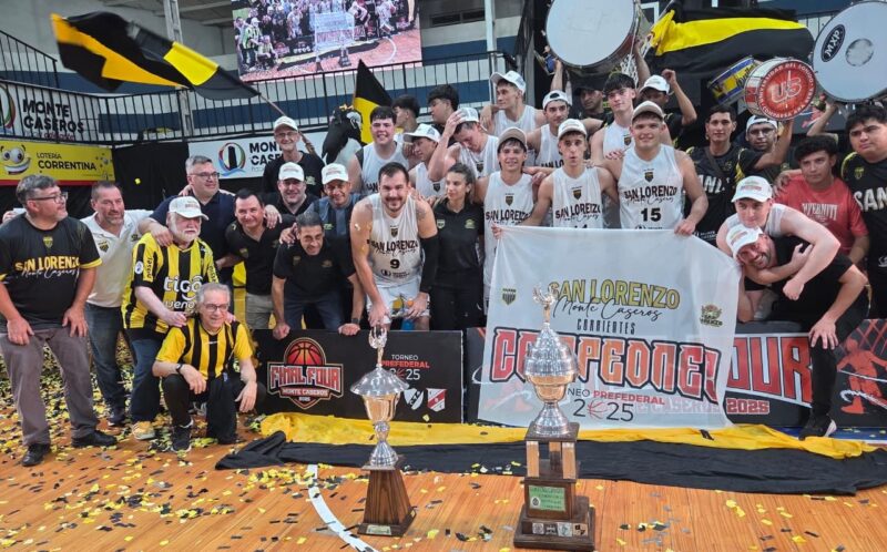 San Lorenzo de Monte Caseros se consagró campeón invicto del Pre-Federal