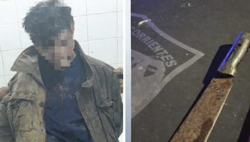 Paso de la Patria: un hombre amenazó a vecinos con un machete