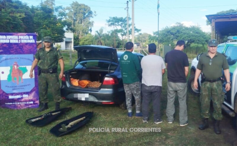 Mercedes: demorados tras persecución por caza ilegal