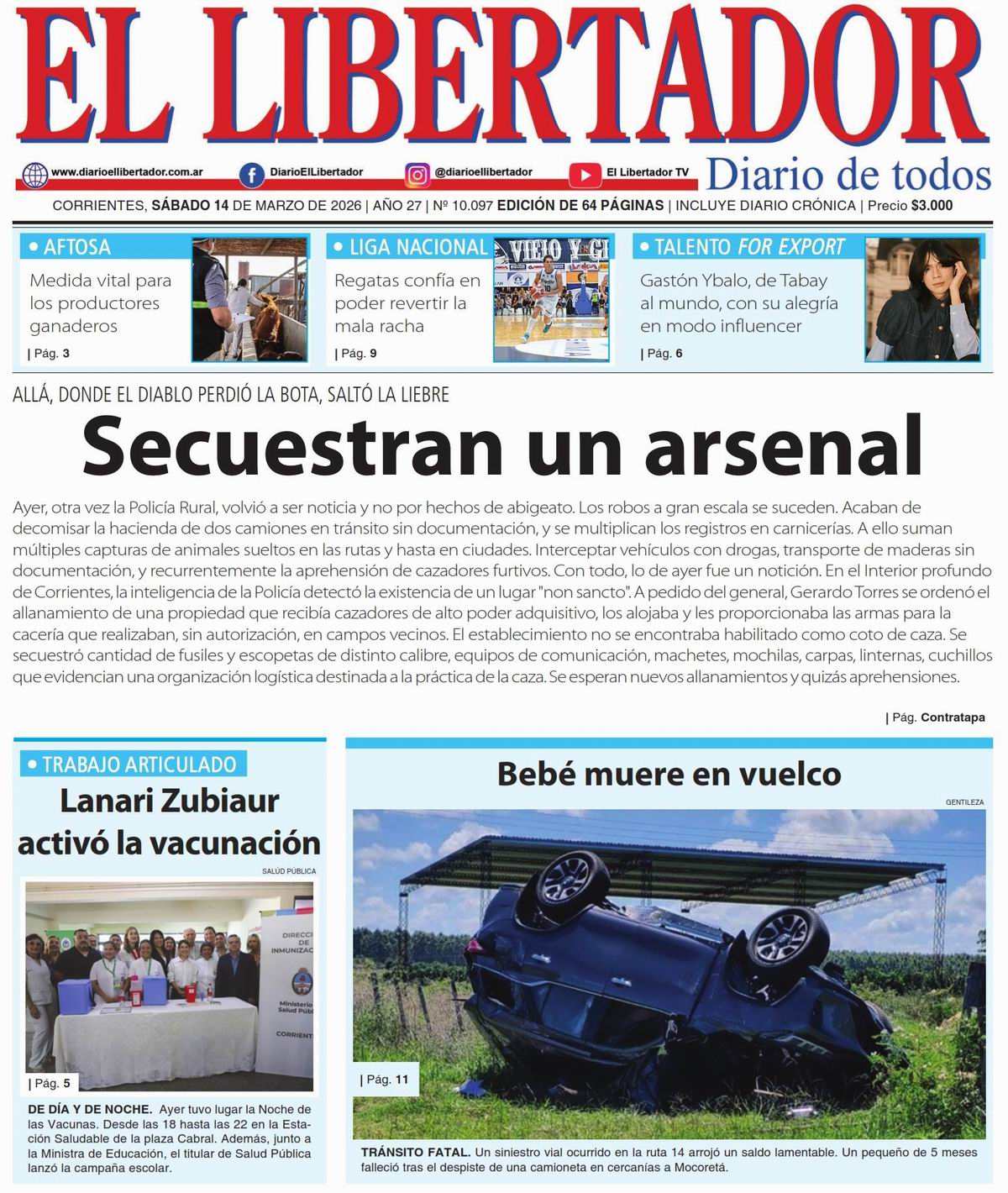 Diario Digital 14 de marzo de 2026