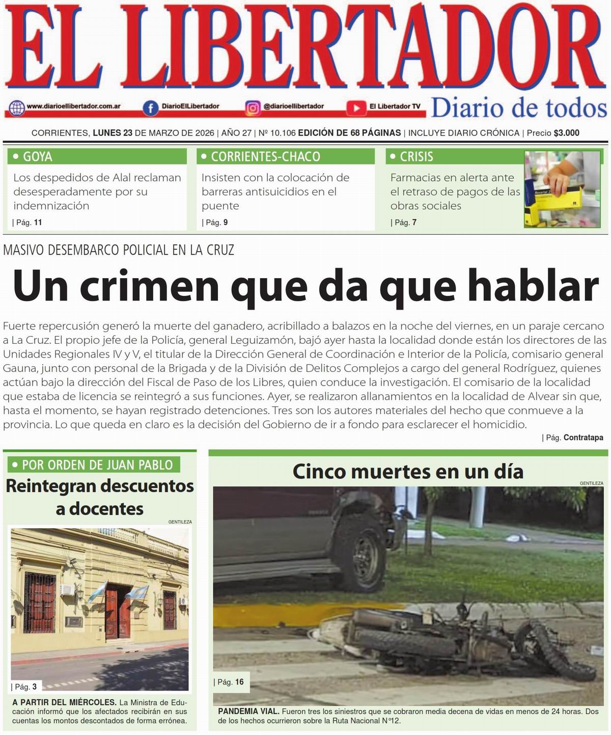 Diario Digital 23 de marzo de 2026